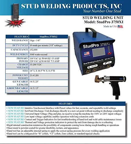 StudPro 3750XI StudWelder Capacitor Discharge product