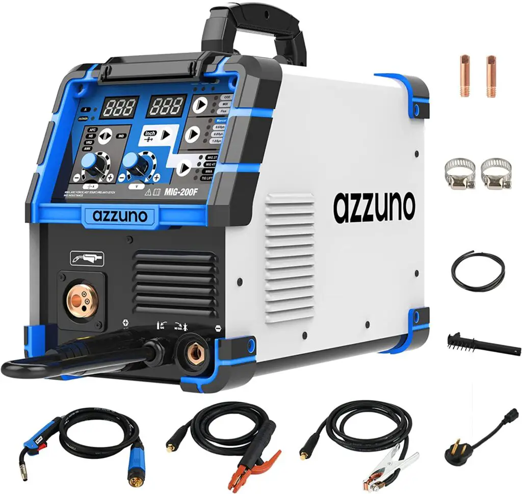 AZZUNO 200A MIG Welder,110V/220V Dual Voltage multiprocess welder,