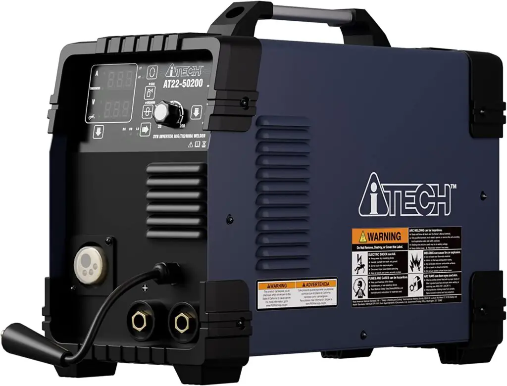 A-ITECH Multiprocess Welder 200Amp 4 in 1 Combo MIG/Flux/Lift-TIG/Stick